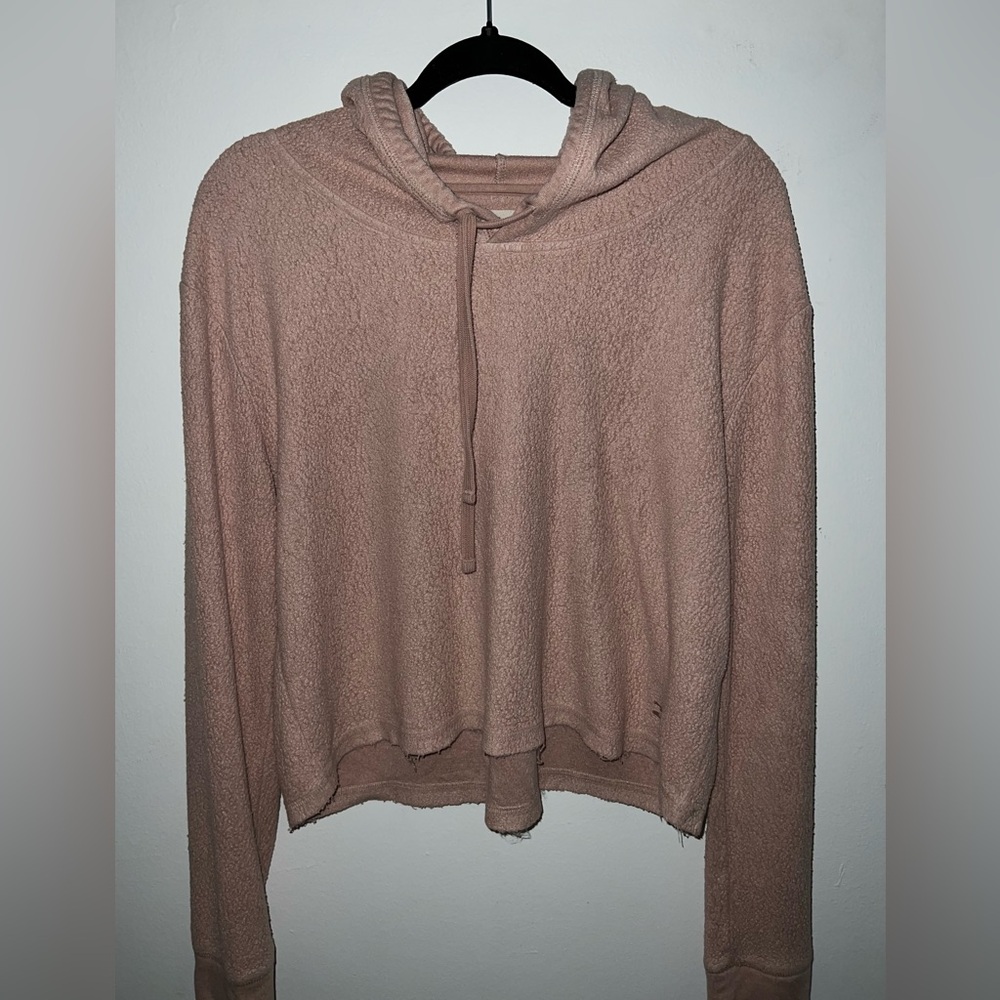 Billabong fuzzy hooded long sleeve